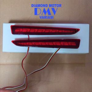 Mata Kucing Reflektor Lampu LED Bemper Belakang Tipe C Raize Rocky 2021-2025