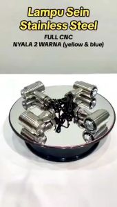 RITING SEIN STAINLESS CHROME RETENG FULL STAINLES BULAT PALU LED SET DEPAN BELAKANG RIDE IT