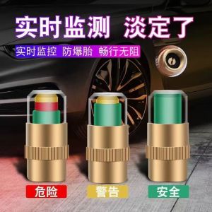 Universal Car Tire Pressure Monitoring Valve Caps Wheel Air Pressure Detector Easy to Install No Brand Registered Trademark