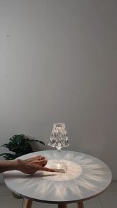LAMPU MEJA CRYSTAL LED AKRILIK DIAMOND HIAS TIDUR RAINBOW 16 WARNA 3D | TABLE LAMP HADIAH GIFT