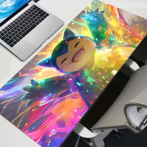 Bandai | Colorful Gaming Keyboard Rug Laptop Japan Cool Anime Mouse Pad XXL Black P-pokemonS Desk Mat PC P-Pikachu Gamer Cabinet Mousepad