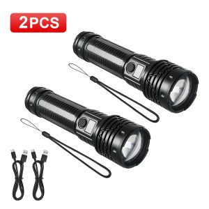 Đèn Pin LED Siêu Mạnh 4000M Tầm Xa 18650 Đèn Pin Sạc 190000000CD Đèn Lồng Di Động Cắm Trại Chống Nước