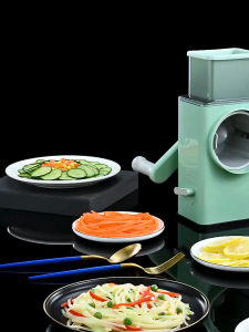 [SG Ready Stock] Vegetable slicer Vegetable Cutter Machine Slicer high capacity multifunctional kitchen roller slicer
