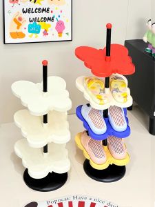 Childrens Shoe Rack Baby Infant Small Multi-layer Shoe Cabinet Space Saving Storage Solution for Entryway And Closets