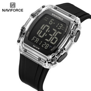 NAVIFORCE Original Watch for Men Luminous Calendar Alarm Chronograph Casual Fashion Watches 50m Waterproof Men Sports Digital Watch NF6107