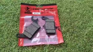 ผ้าเบรคดิสหน้า W110i W125iวาฬ งานเเท้ผสมทองเหลือง