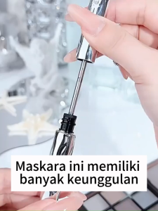 Maskara  2 warna waterproof tahan air keringat volume maksimal panjang bulu mata curling awet tanpa smudge anti luntur anti rontok  alami kosmetik