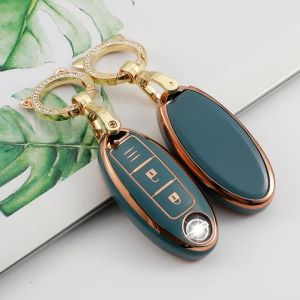 Bao Da Ốp Bảo Vệ Vỏ Bọc Chìa Khóa Ô Tô Nissan Xtrail Teana Terra Navara Sunny Almera