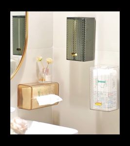 Facial Tissue Box Cover Napkin Holder Organizer Paper Towel Dispenser Container for Bathroom Car