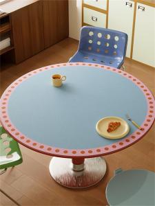 Minimalist Color-blocked Leather Luxury Vintage Waterproof Oily-Resistant Heat-Resistant Tablemat