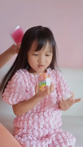 BEBAND หนังยางรัดผมเด็ก [ยางเส้นกลางBasic : ใช้รัดผมเด็ก4ปี+] คละ 5สี แคนดี้ : ส้ม+ม่วง+เขียว+เหลือง+ชมพูอ่อน