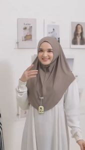 Jilbab Instan Bergo Malay Melisa M Non Pad Bahan Jersey Barbara