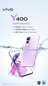 Hp Vivo Y400 (8/128GB)(8/2568GB) - 6000mAh Battery IP68/69 Tahan Air Ekstrem 50MP Sony Kamera