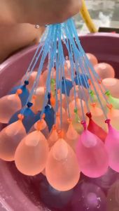 111pcs/37pcs Mixed Colour Magic Water Balloons Fast Filling Water Bomb Self Tying Summer Beach Swimming Pool Party Toys 充水气球