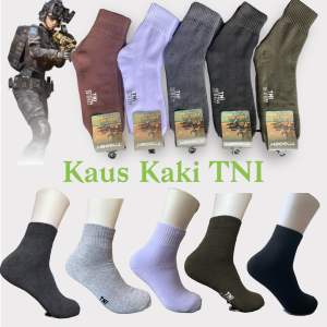 kaos kaki tni ukuran 3/4kaos kaki tebal bahan handuk ukuran tiga perempat