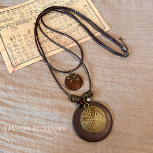 Dây Chuyền Ngà Voi Dài Kiểu Trung Quốc Mới Cho Nữ Dây Chuyền Hạt Trang Sức Cổ Vintage Phong Cách Dân Tộc Dây Chuyền Xương Đòn Mới Ra Mắt