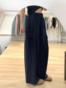 Extended Length Butterfly Knot Waistband Workwear Pants Womens Thin Design Casual Wide Leg Pants High Waist Long Pants