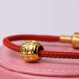 Chow Sang Sang 周生生 Charme Blessings Culture 999 Gold Lucky Charm 86339C (Bracelet Not Included)