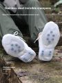 Transparent Ice Climbing Shoe Crampons Outdoor Anti-Fall Slipping Proof Winter Sports Climbing Mountaineering Travel Gear. 