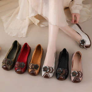 Summer Ladies Fashion Women Shoes Elegant Comfort Womans Casual Office Shoes Leisure Genuine Leather Shoe