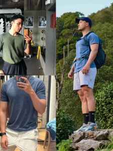 Cost-Effective! Air Cool Technology Fabric! Quick-Drying Stretch Men Summer round Neck Sports Short Sleeve T-shirt