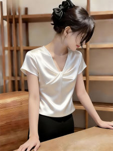 Shalldoer | Elegant Design Short Sleeve Tshirt Women Summer New Fashion Versatile