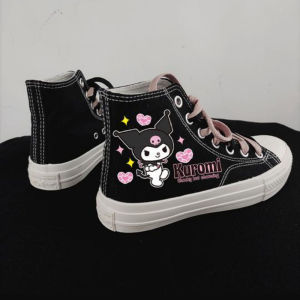 ULEEK Sanrio Kawaii Kuromi High-top Canvas Shoes: A Stylish & Comfortable Choice