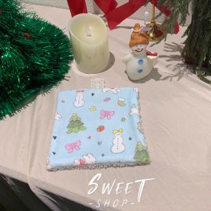 Adorable Rabbit Christmas New Year Combination Drawstring Bag Coin Purse Makeup Pouch INS Trendy Storage Organizer