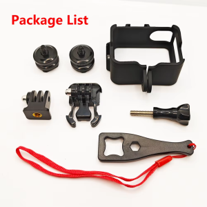 Protective Frame Case with 2PCS Aluminum Alloy Hot Shoe Adapters for insta360 GO 3 / GO 3S Durable Lightweight Case Accessories
