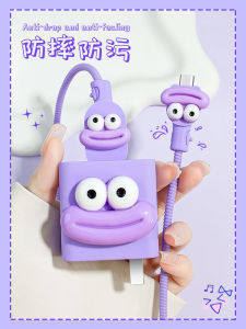 Silicone Protective Case for Vivo 200W Data Cable And IQOO11 pro Charger Prevents Breakage Sausage Mouth Style Earphone Winder