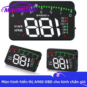 Màn Hình Hiển Thị Trên Kính Lái A900 OBD Độ Phân Giải Cao Phụ Kiện Ô Tô Với Chức Năng Hiển Thị Nhiệt Độ Nước Điện Áp Đồng Hồ Đo Vòng Tua Máy RPM
