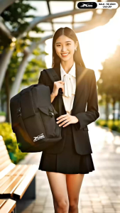 Balo Laptop Thời Trang Cao Cấp Xbags Modern Màu Đen Chống Nước Chống Sốc Đựng Laptop 14 Inch Hiện Đại Cá Tính!