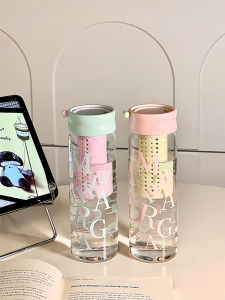 แก้วน้ำแก้วน้ำชาแยกส่วน แก้วน้ำใสสำหรับผู้หญิง ดีไซน์ใหม่ ปิดฝา ดื่มน้ำได้สะดวก แก้วน้ำชาแบบแยกส่วน แก้วน้ำสำหรับผู้หญิง