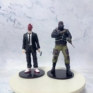 Bandai | New 20cm/7.87in In-Stock Dorohedoro2 Cayman & Heart Lizard Head Gas Mask Scene Figure Anime Peripheral Model Ornament Toy Gifts