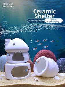 CHONGXIAOSHUAI | Shelter for Fish & Shrimp Reproduction Ceramic Decoration