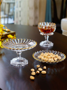 Bát Đựng Trái Cây Thủy Tinh Chân Cao Sang Trọng Bát Đựng Đồ Ăn Nhẹ Bát Đựng Đồ Ăn Nhẹ Cho Spa Bát Đựng Tráng Miệng Bằng Thủy Tinh