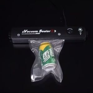 Máy hút chân không bảo quản thực phẩm Vacuum Sealer mini cao cấp tự hàn miệng tiện dụng tặng kèm 10 túi hút