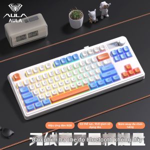 AULA | Bộ Bàn Phím và Chuột Không Dây Ba Chế Độ Cảm Giác Cơ