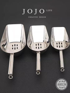 Thìa Băng Bằng Thép Không Gỉ JOJOS L. PD.Wah Thiết Kế Đáy Phẳng Rò Rỉ Thìa Băng Khối Lọc Đồ Dùng Ăn Uống Hualin