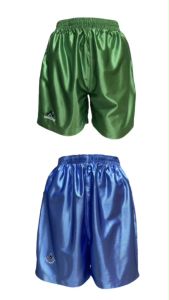 กางเกงขาสั้น, 03 สี ให้เลือก: ผ้ามันลูกเลือก เบาสบาย ไม่ร้อน เอวยางยืด มีสายรูด