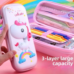 Cute 3D Cartoon Large Capacity Pencil Case