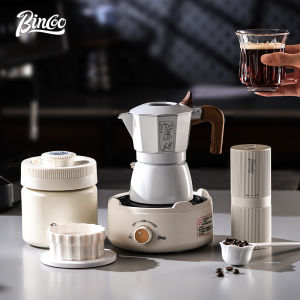 BINCOO Double Valve Moka Pot Coffee Maker Coffee Tea Essentials Espresso Moka Pot Stove