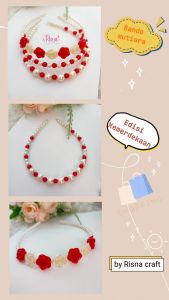 BANDO MUTIARA MERAH PUTIH. BANDO EDISI KEMERDEKAANBANDANA RAMBUT