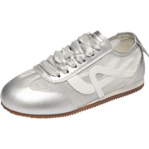 Agsdon | Silver Ballet Breathable Casual Sneakers