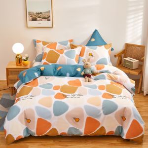 100% Pure Cotton Bedding Set Queen Size Quilt Cover Sheet Pillowcases Duvet Cover 1.8m Bedding Comforter Set Home Use