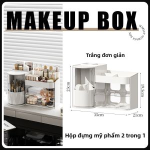 GUANGMANZHI | Tủ Đựng Hộp Kéo Chống Bụi Dung Lượng Cao Để Bàn