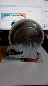 Roda Nilon hidup + rem 8"