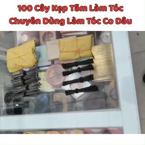 Kẹp Tăm Làm Tóc Chuyên Dùng Làm Tóc Cô Dâu 1 gói 100 cây Kẹp tăm đen xẹt mái xẹt tăm thẳng.