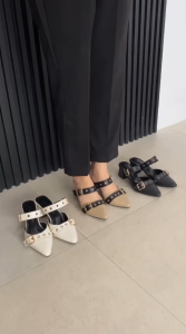 LAMELIKA Kian Sandal Mules Hak Tahu Wanita 5 cm