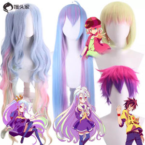 Trang Phục Cosplay Rainbow White Shiro No Game No Life Touhou Kawaii Cosplay Wig Trang Phục Người Hùng Cho Nữ